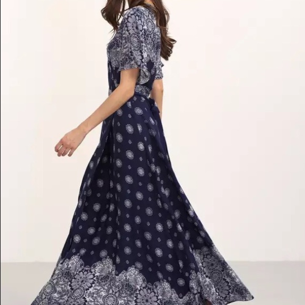 Blue/white Bohemian gypsy maxi DRC177 - Picture 4 of 6